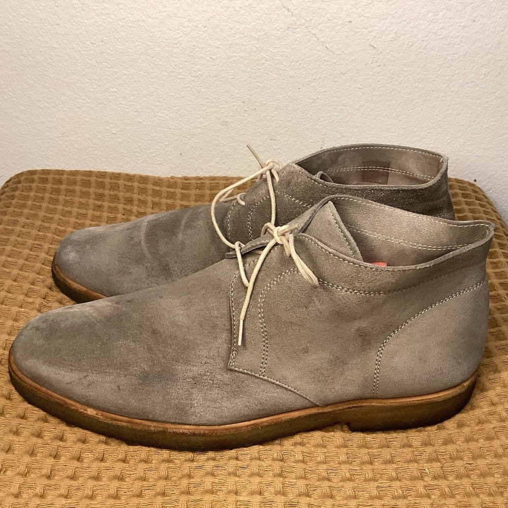 Oliver Cabell Bombinate Chukka Boots Mens US 10 EU 43 Suede Tan Beige Lace Up